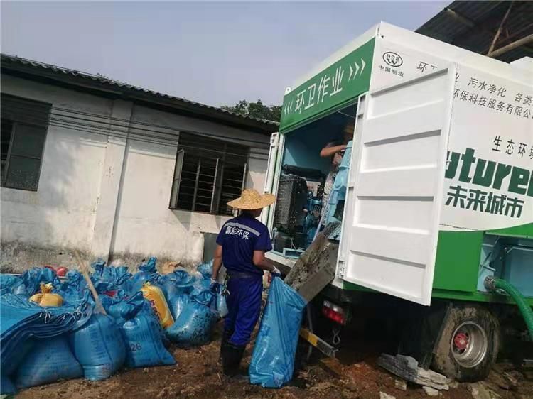 洛扎工业污泥压干处理