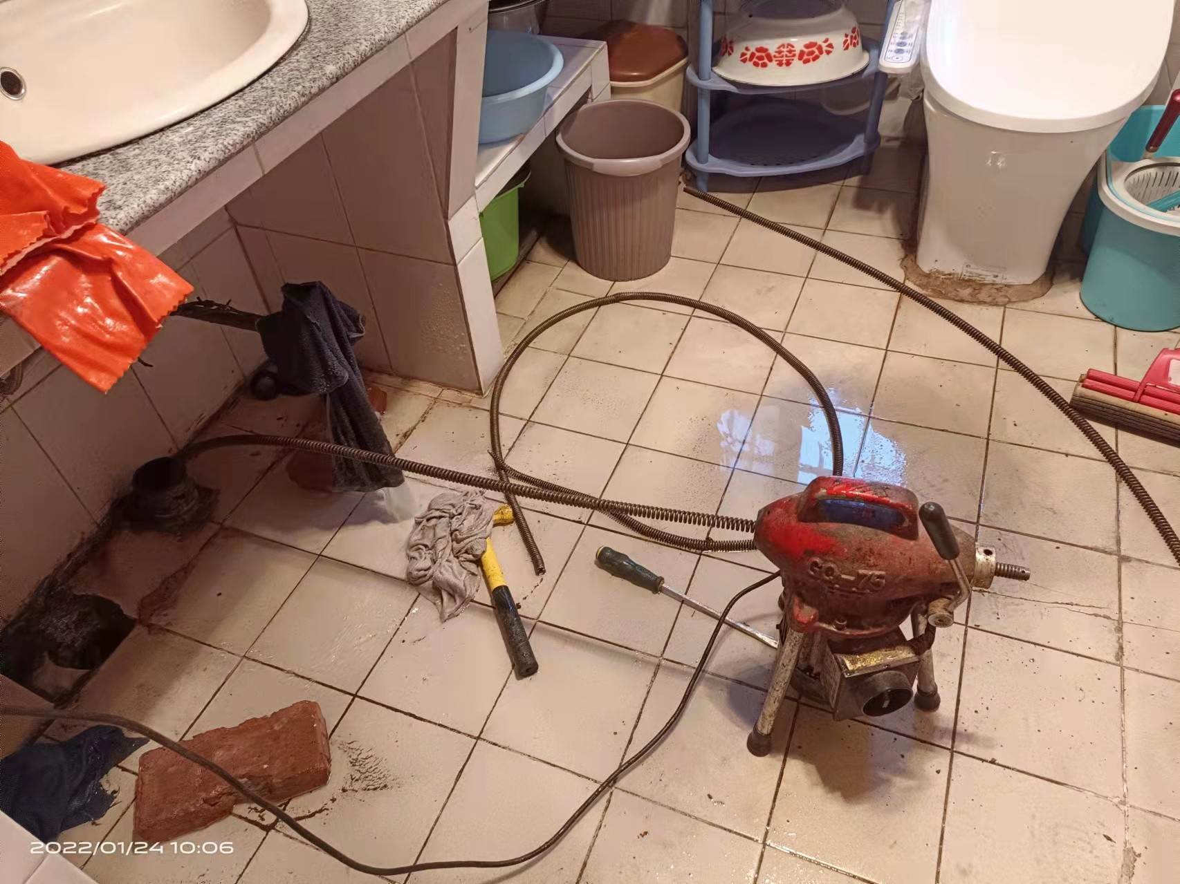 洛扎疏通厨房下水道，地漏疏通